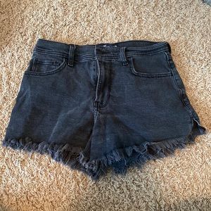 Hollister high rise vintage black shorts